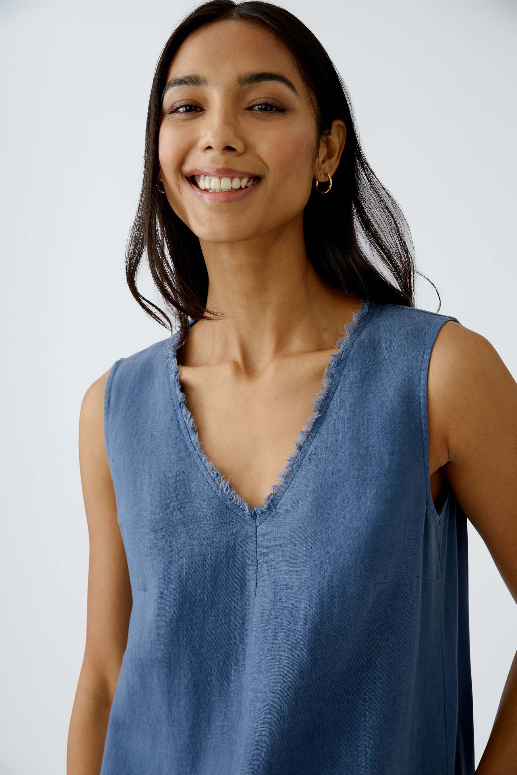 Oui-Sleeveless-Dress-blue_2