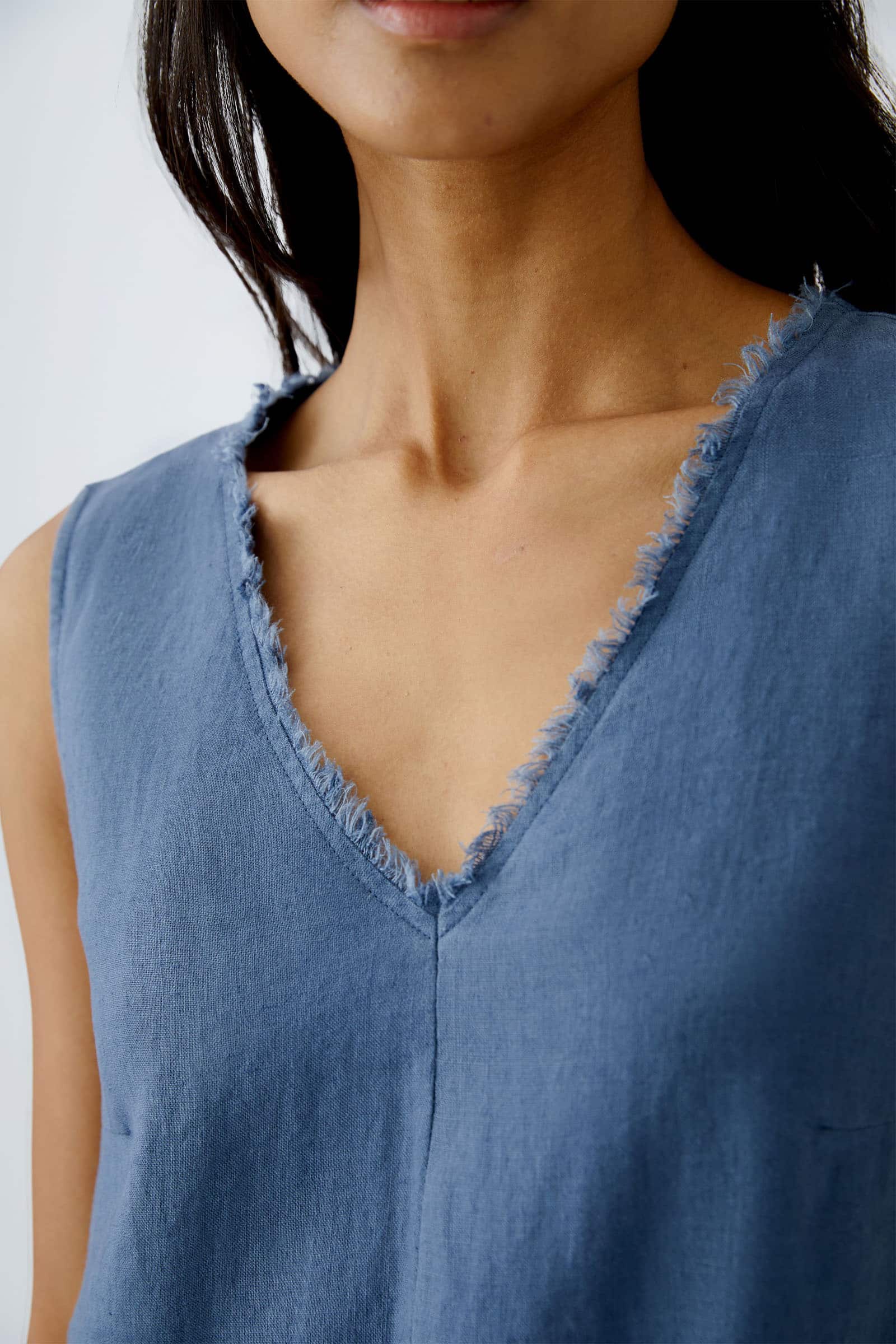 Oui-Sleeveless-Dress-blue_5