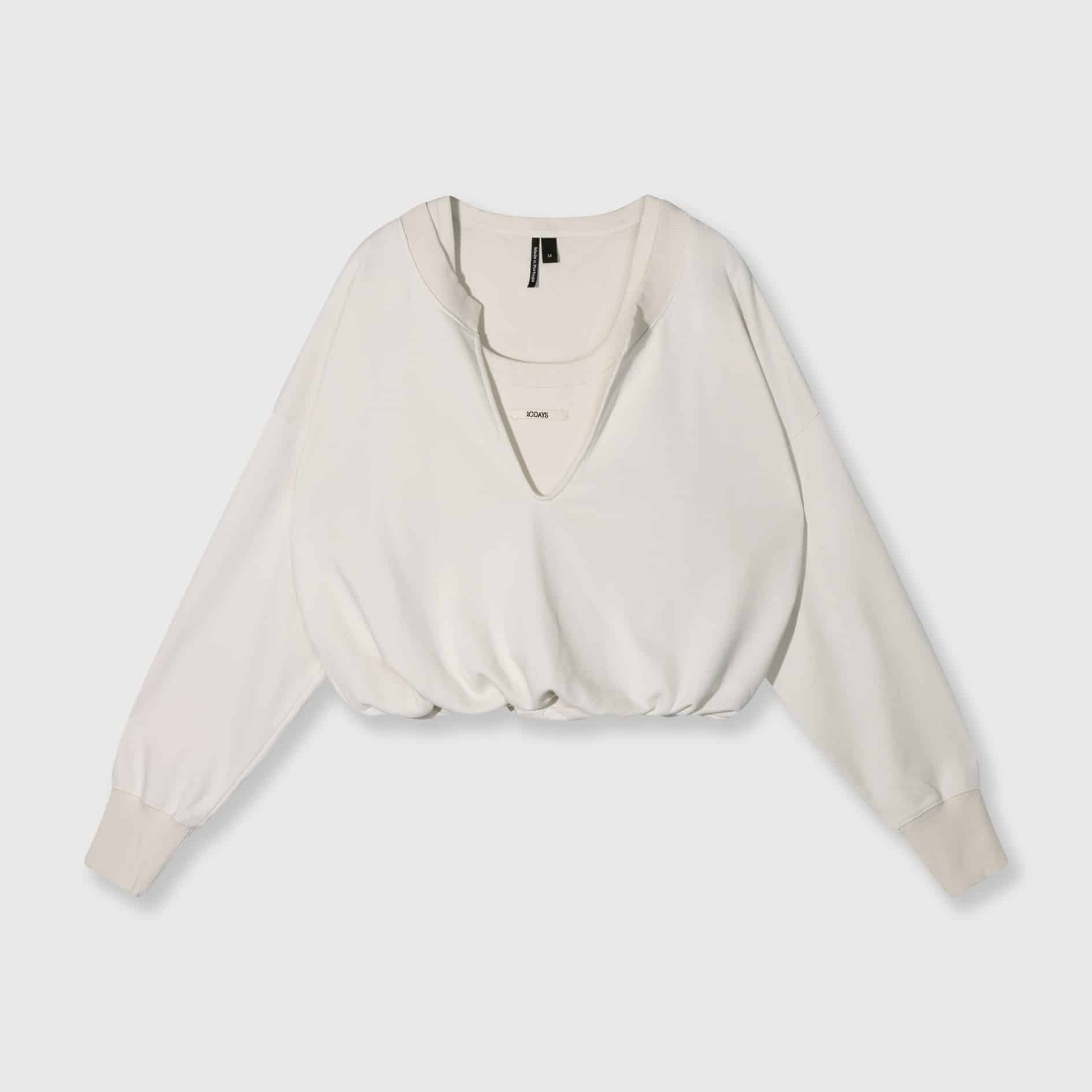 10DAYS_V-neck-double-sweater