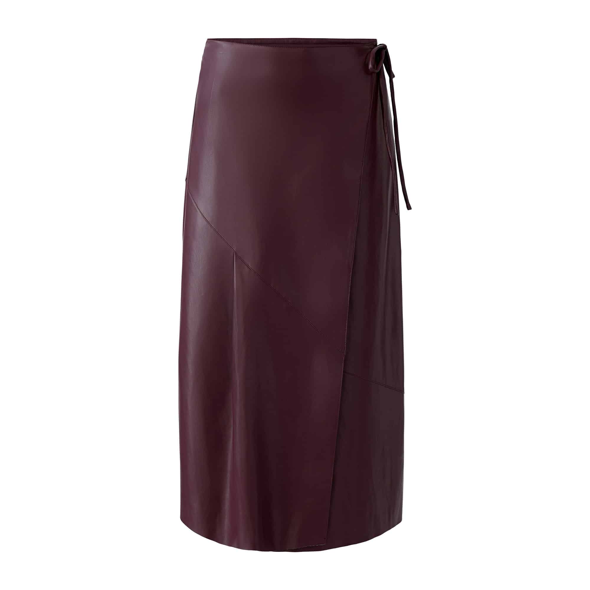 Oui_Faux-leather-Skirt