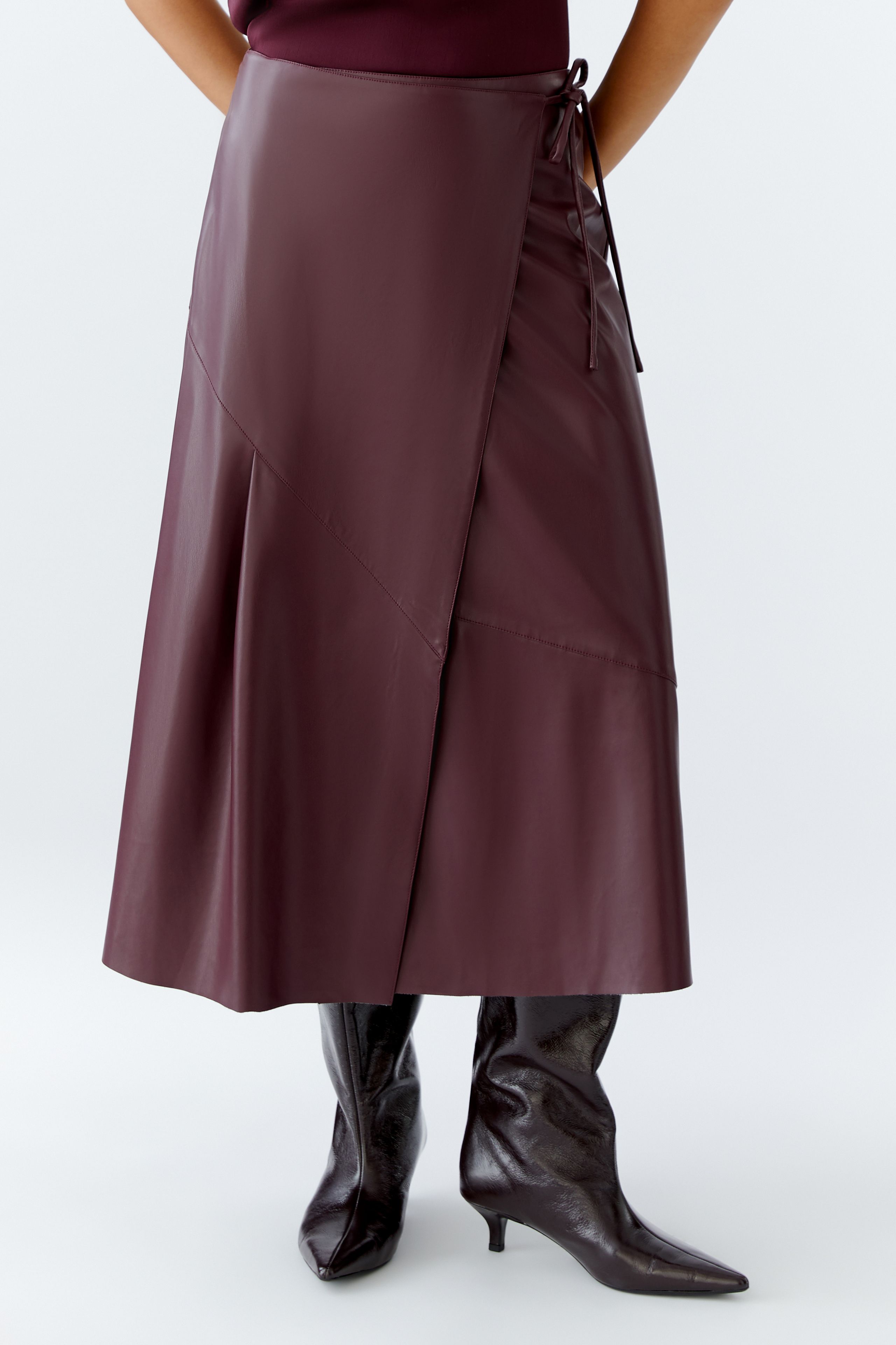 Oui_Faux-leather-Skirt_4