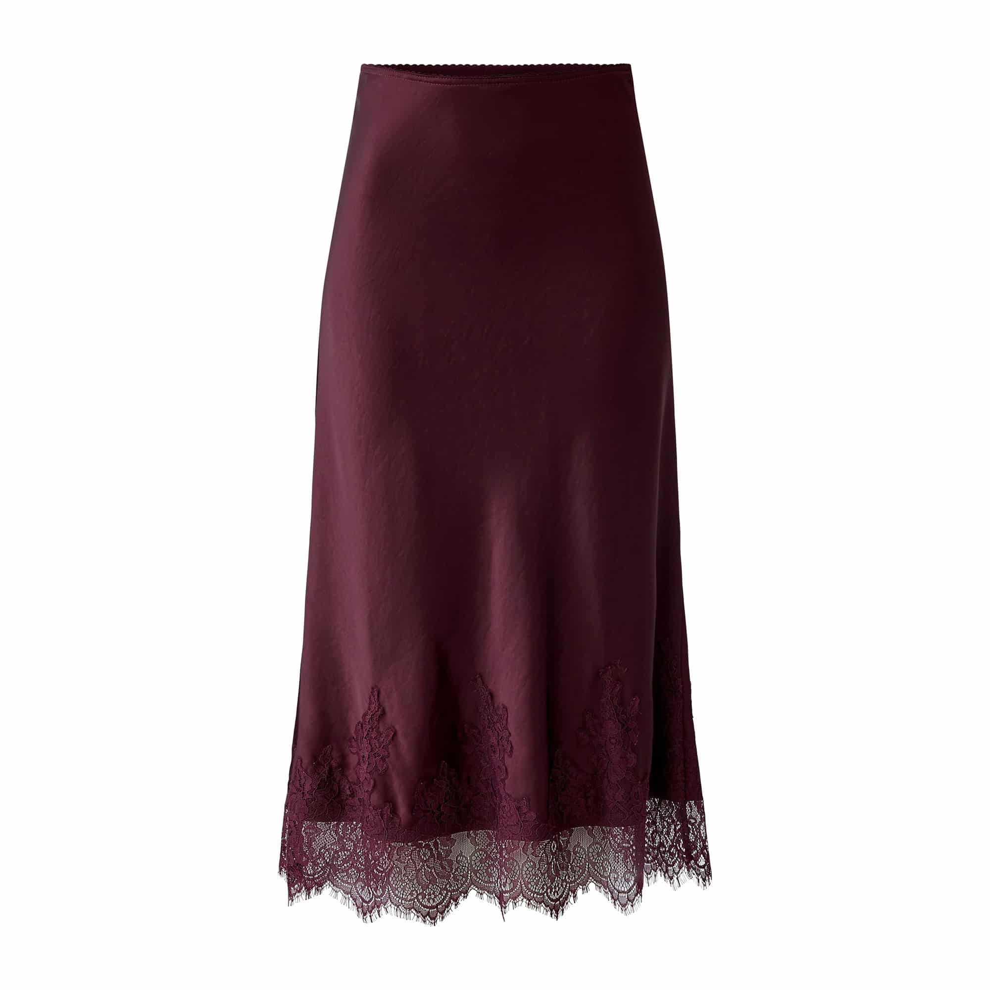 Oui_Skirt_Lace_Burgundy