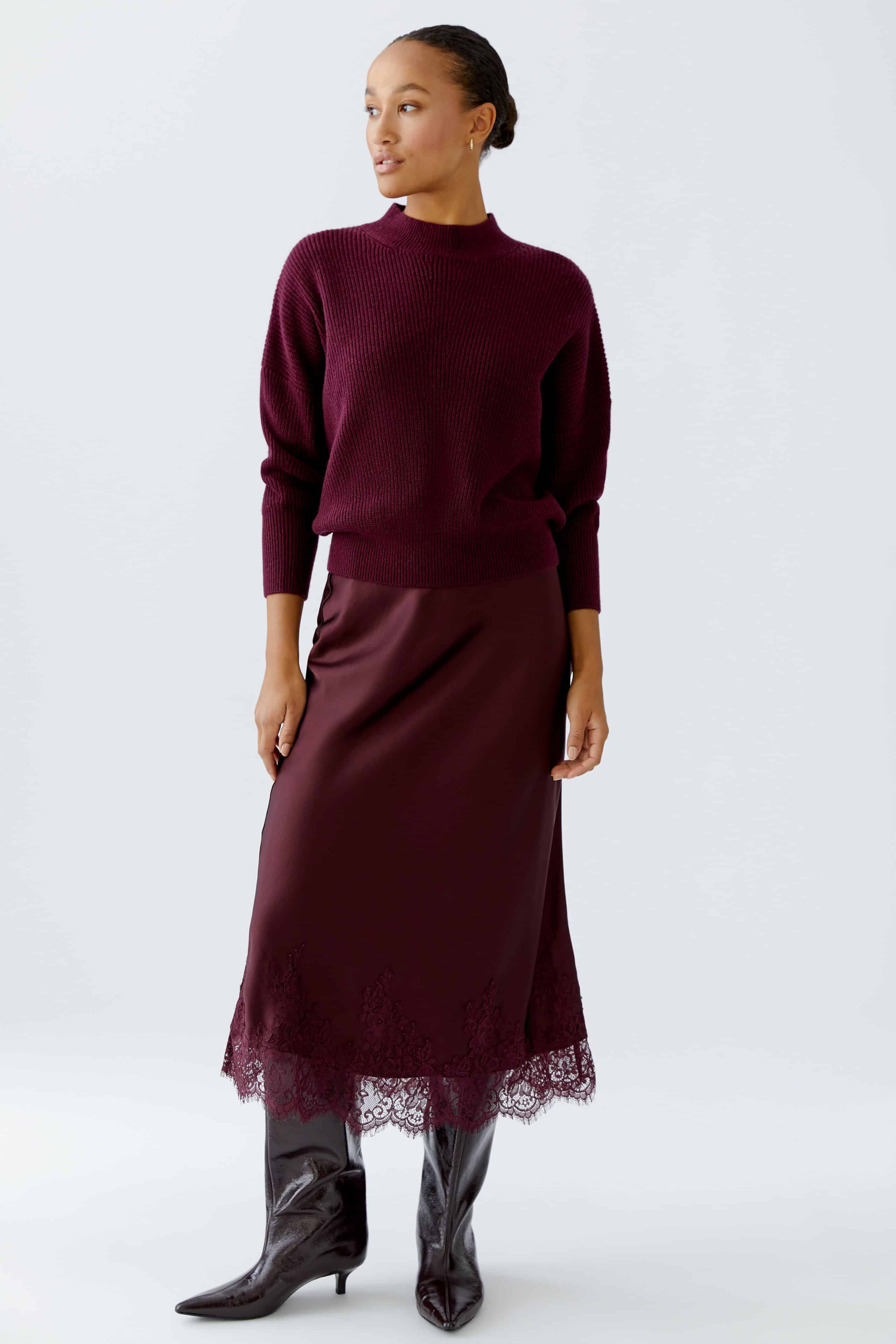 Oui_Skirt_Lace_Burgundy_1