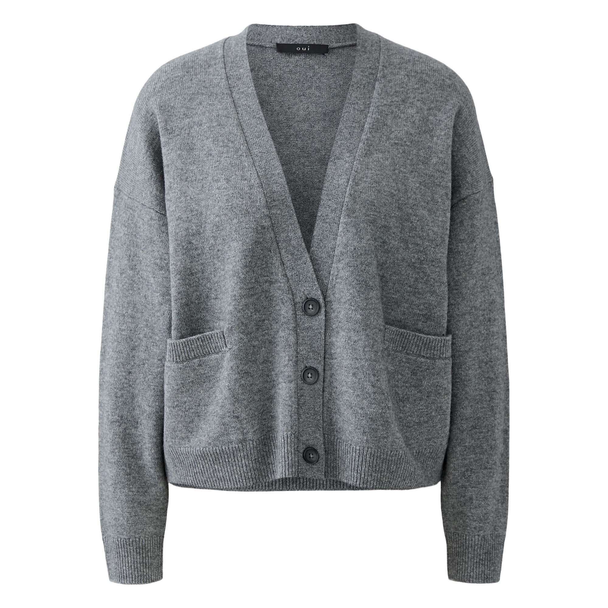 Oui_Cardigan-grey