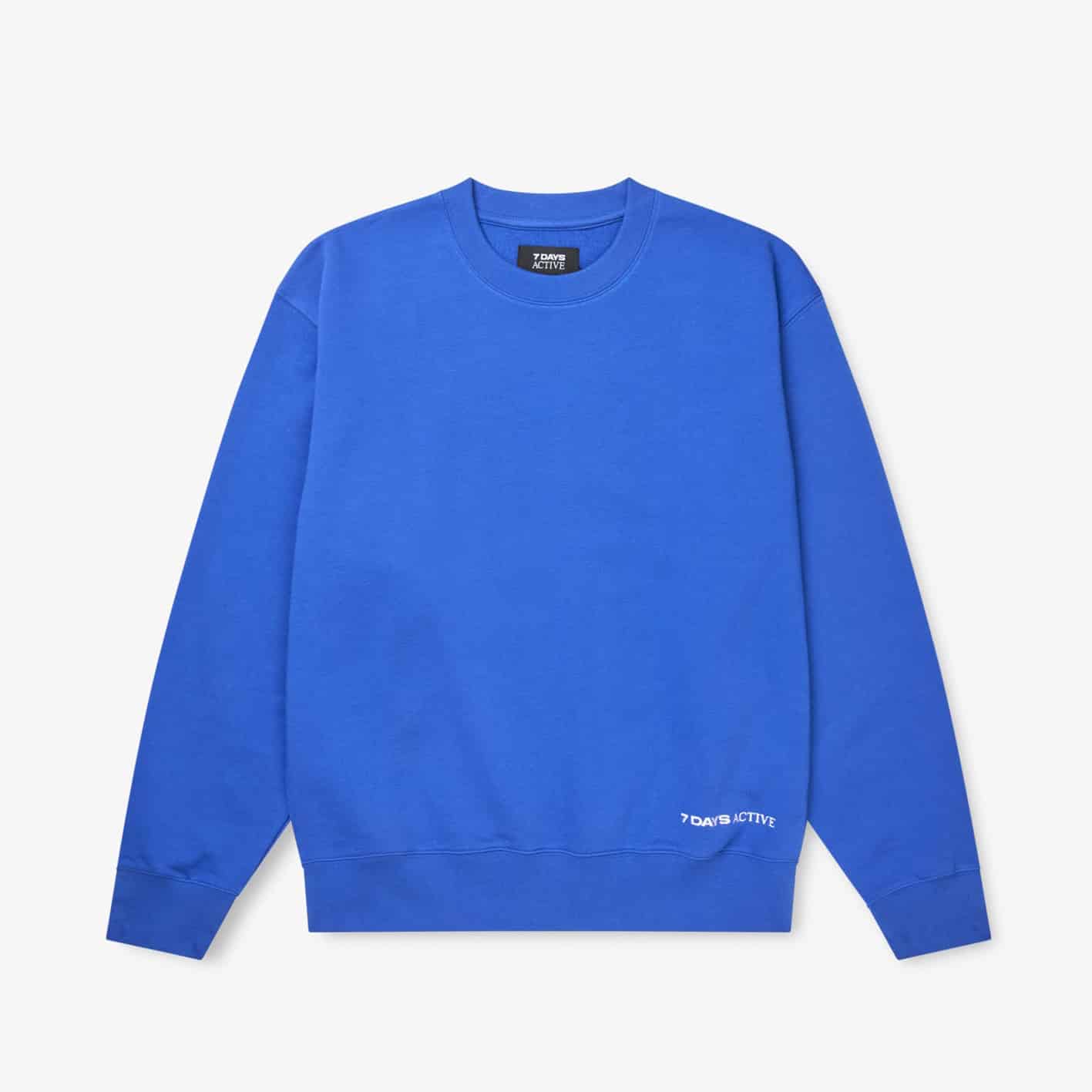 7DAYS_OrgCrewSweat_Dazzling_Blue