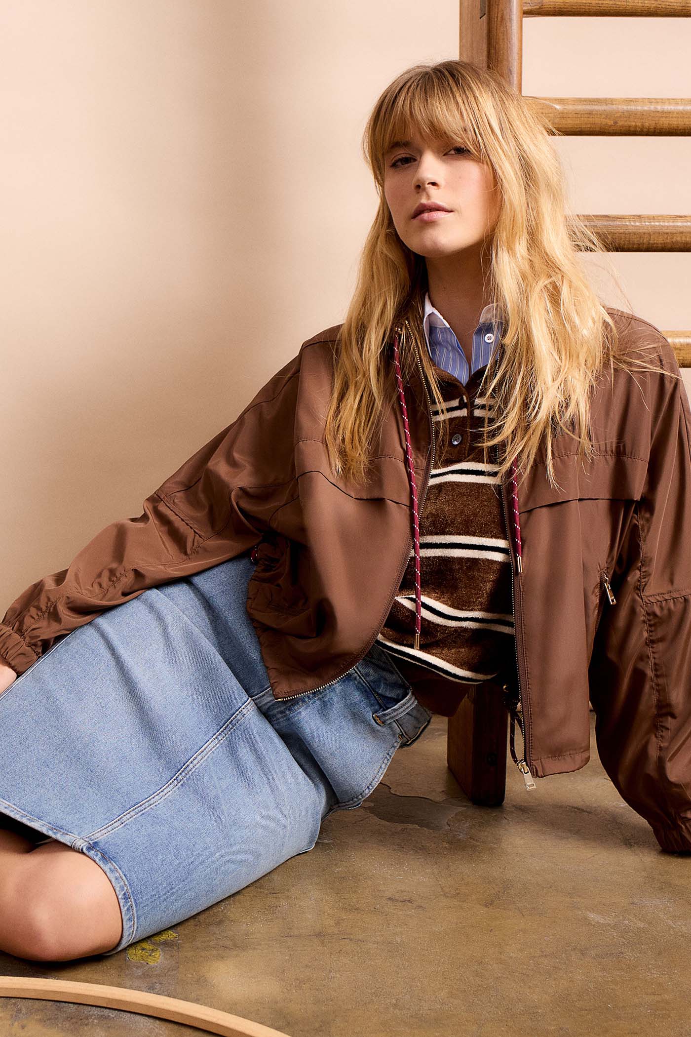Oui_Blouson_Brown_2