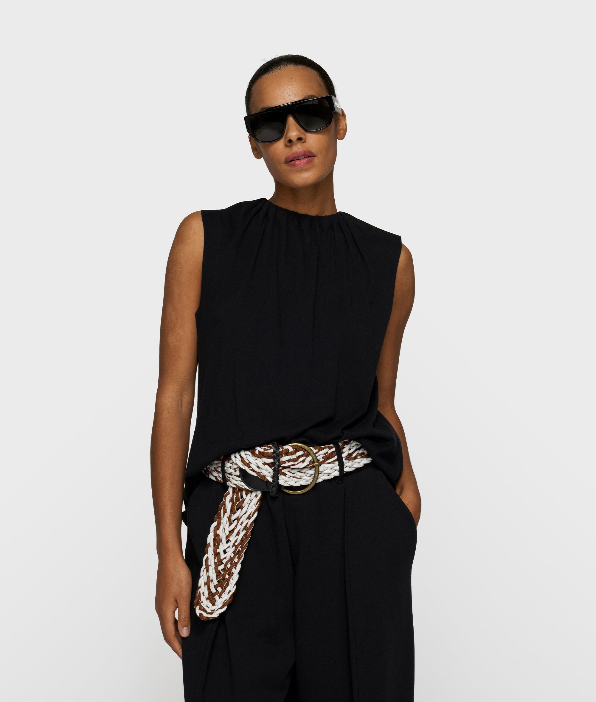 10Days_Pleated_Top_black_1