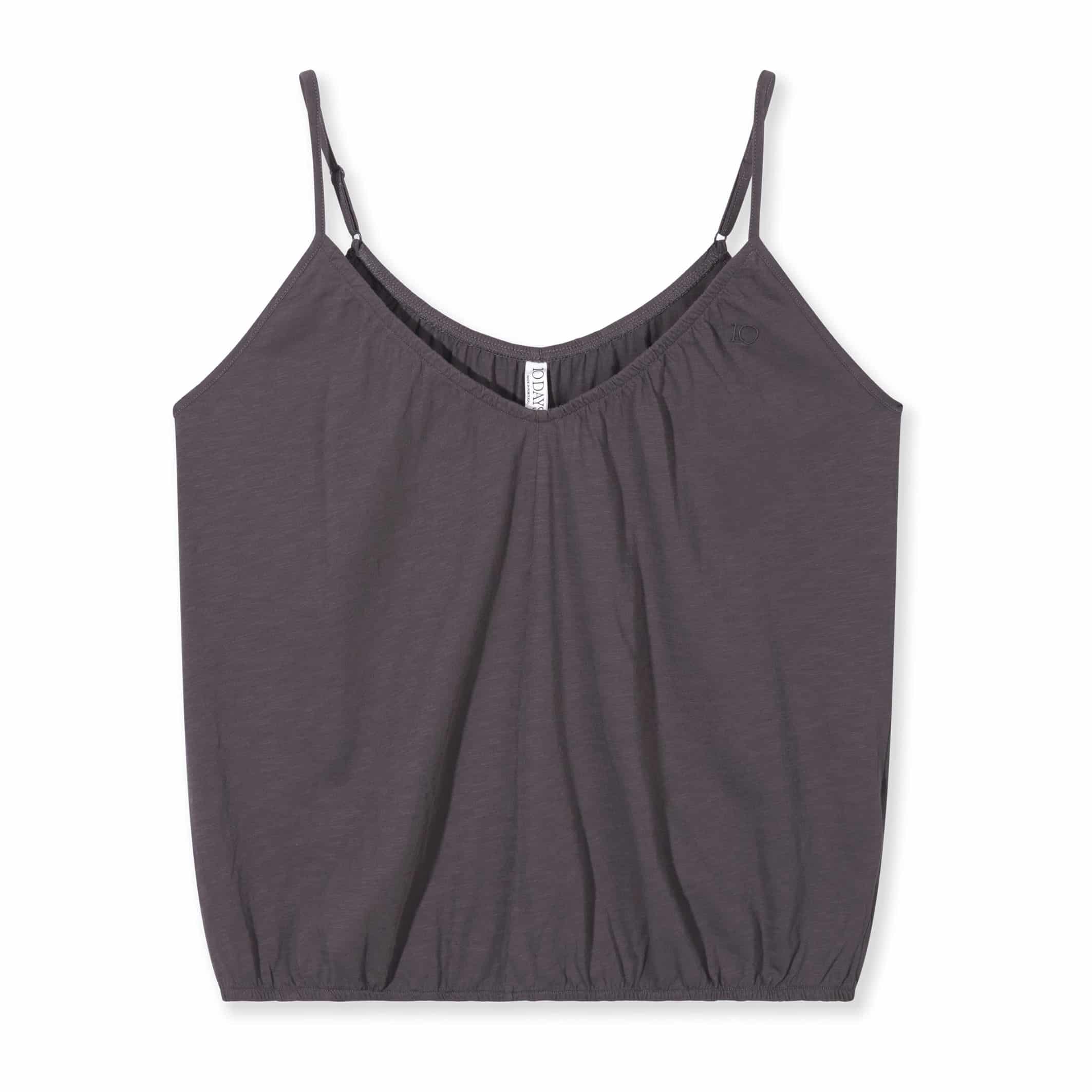 10DAYS_Top_Gathered_neck_Blue