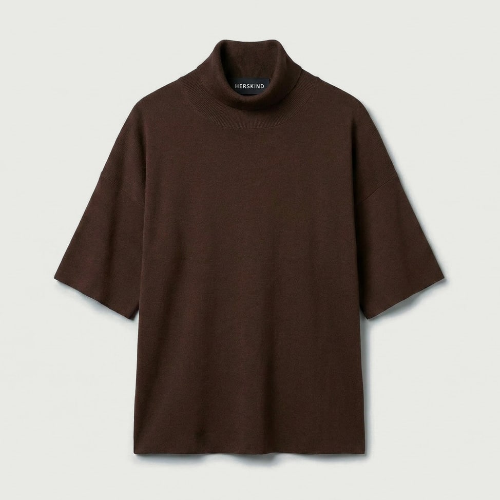 HERSKIND_Brittany-Knit Blouse-Coffee