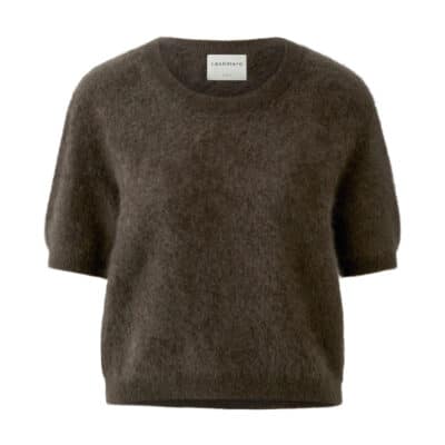 Cashmere Short Sleeve Sweater Mulch