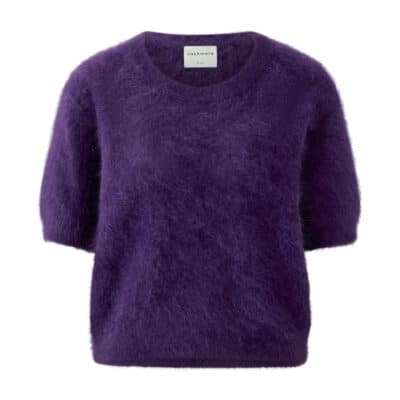 Cashmere Short Sleeve Sweater Violet