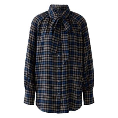 Soft Checked Blouse