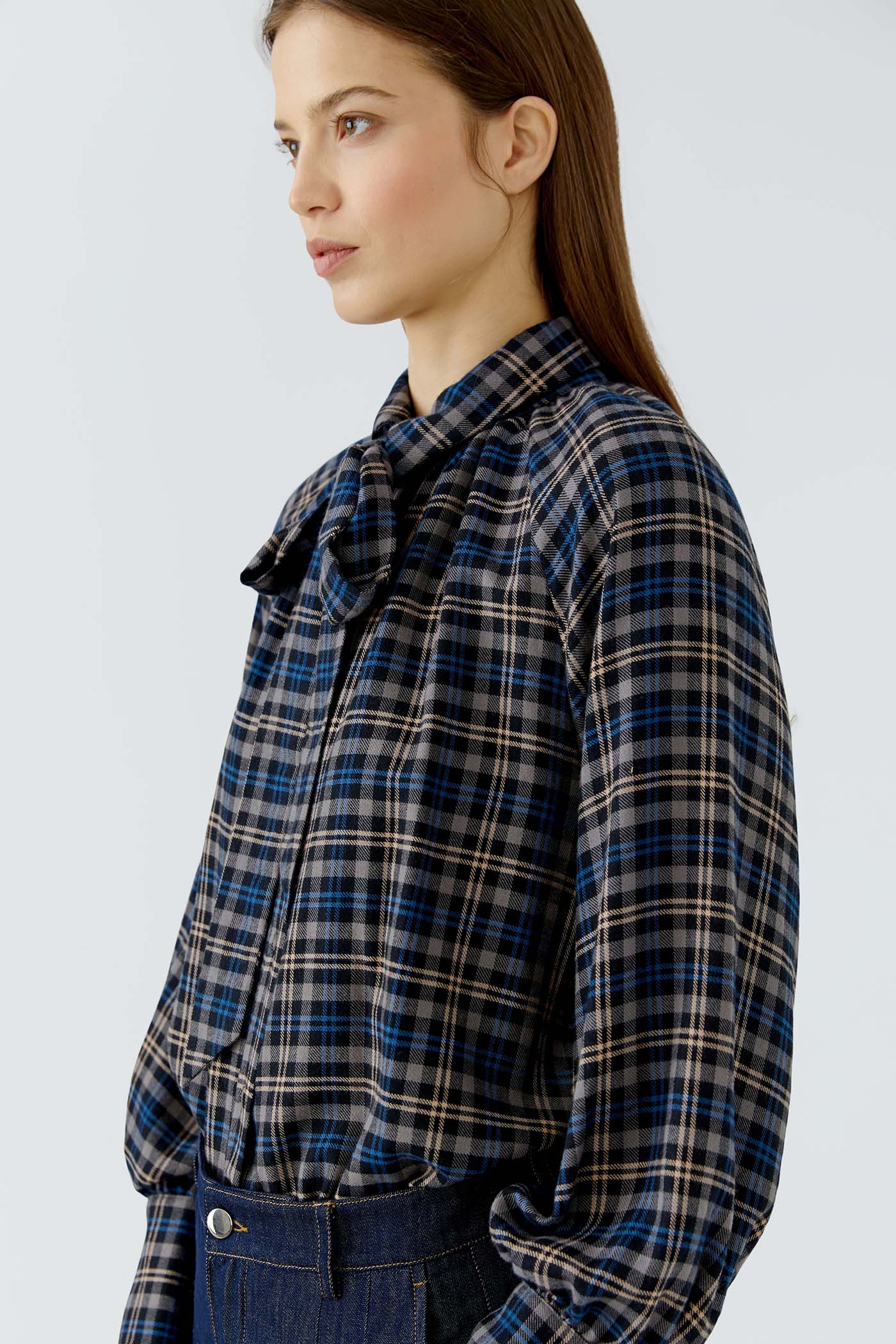 Oui_checkered-Blouse_1