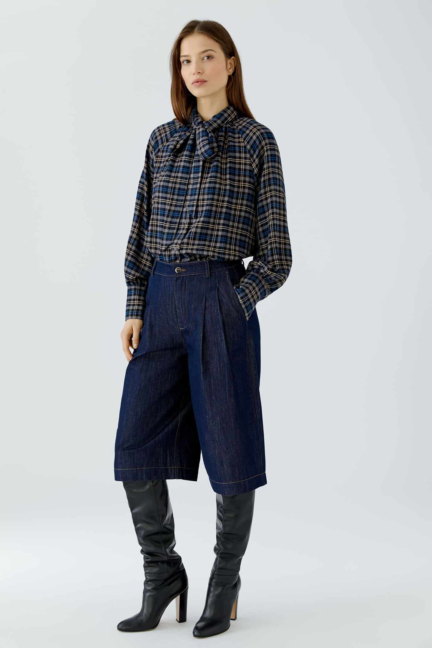 Oui_checkered-Blouse_2