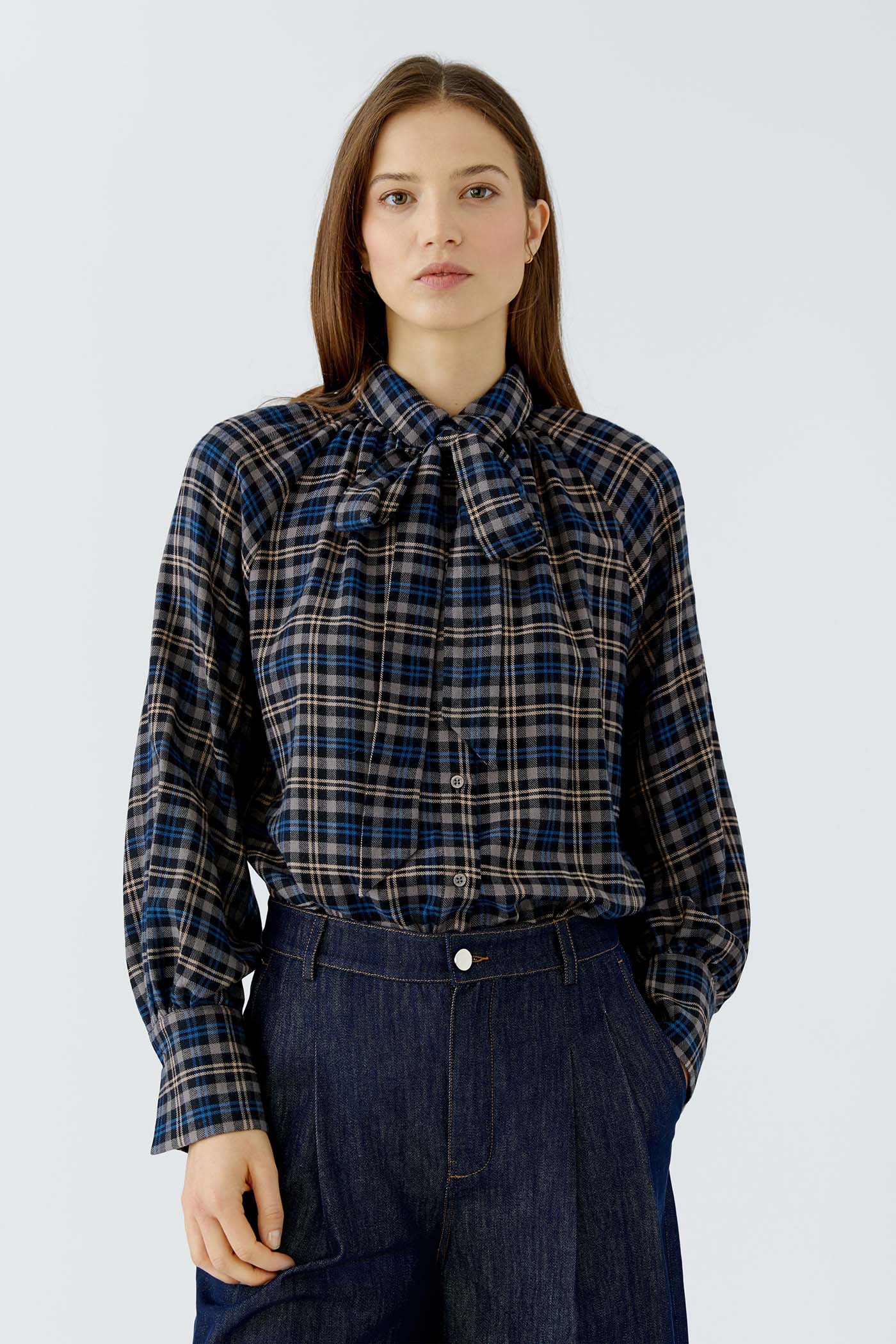 Oui_checkered-Blouse_3