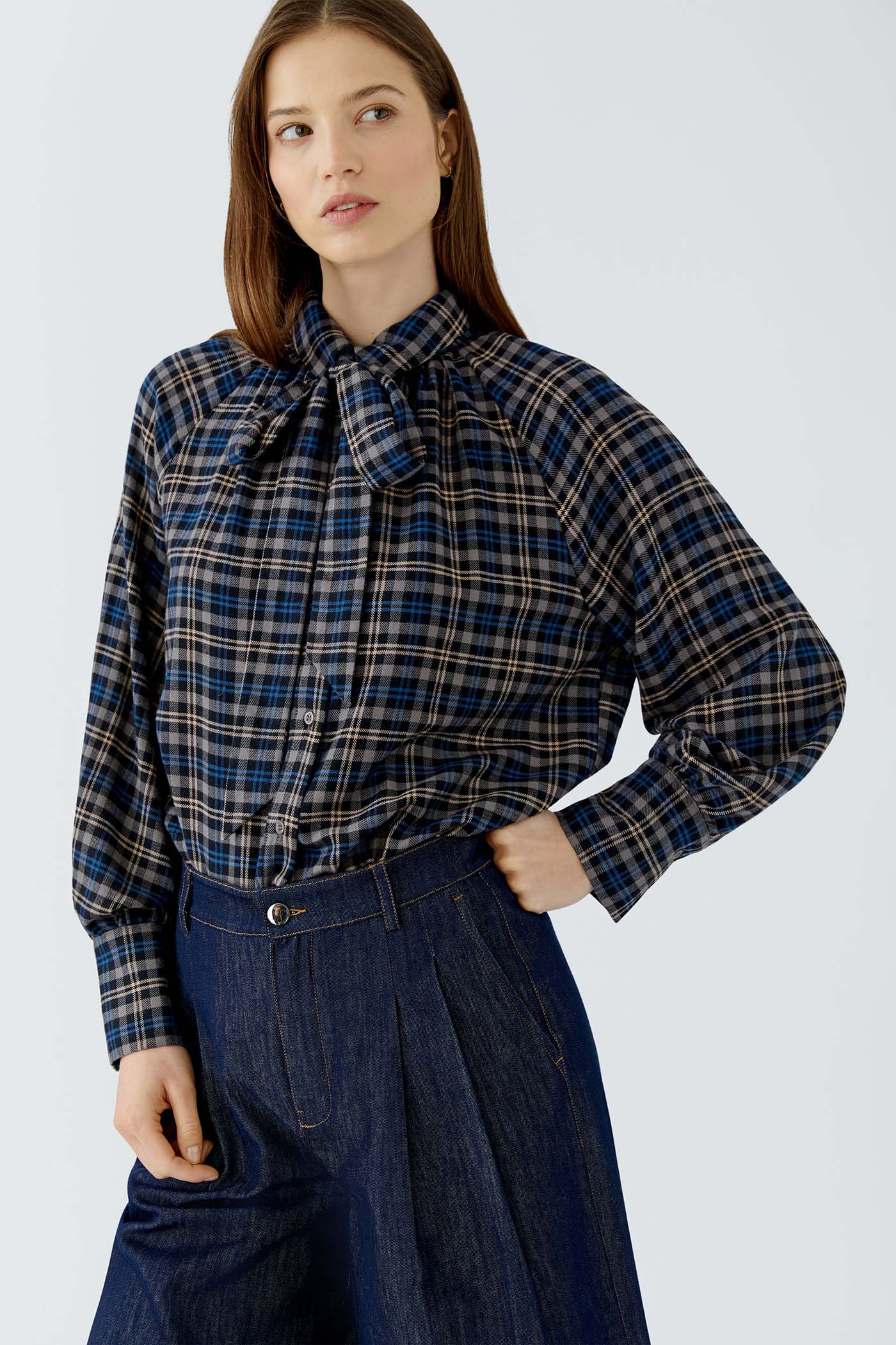 Oui_checkered-Blouse_6