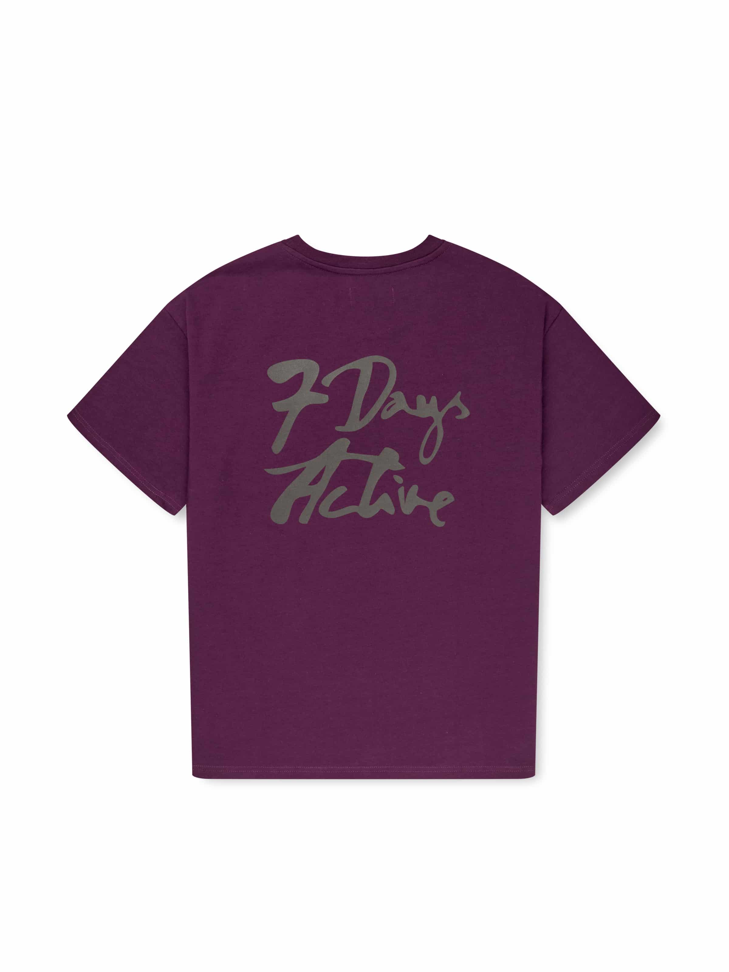 2631120 - MIND Heavy Back Print Tee - 072 Plum - Main Mind Heavy Back Print Tee