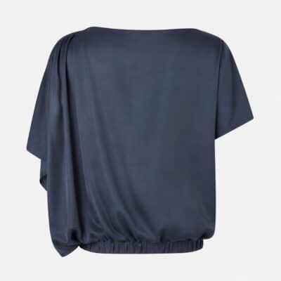 Mist Drape Blouse Blue