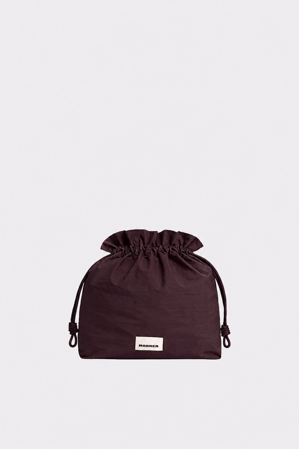 Aubergine_Pouch_Mini Marrea Pouch Aubergine Satin