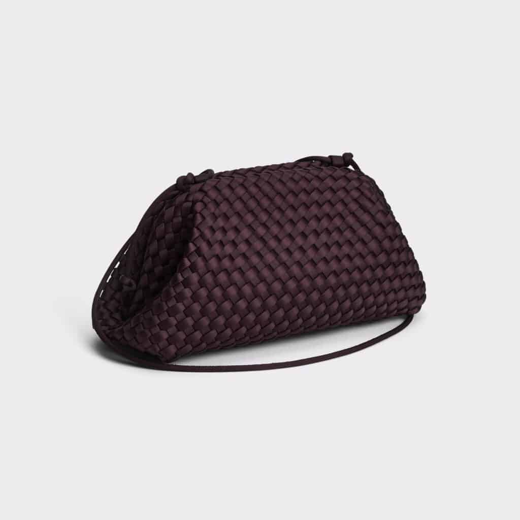 Marrea Pouch Aubergine Satin
