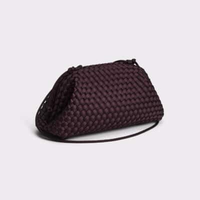 Marrea Pouch Aubergine Satin