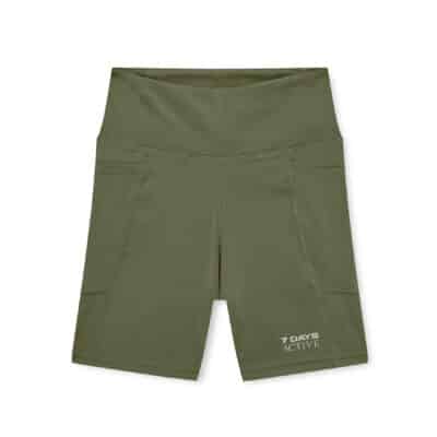 Homepage 22 7daysActive perf shorts dark olive Short Tights 7 Dark Olive